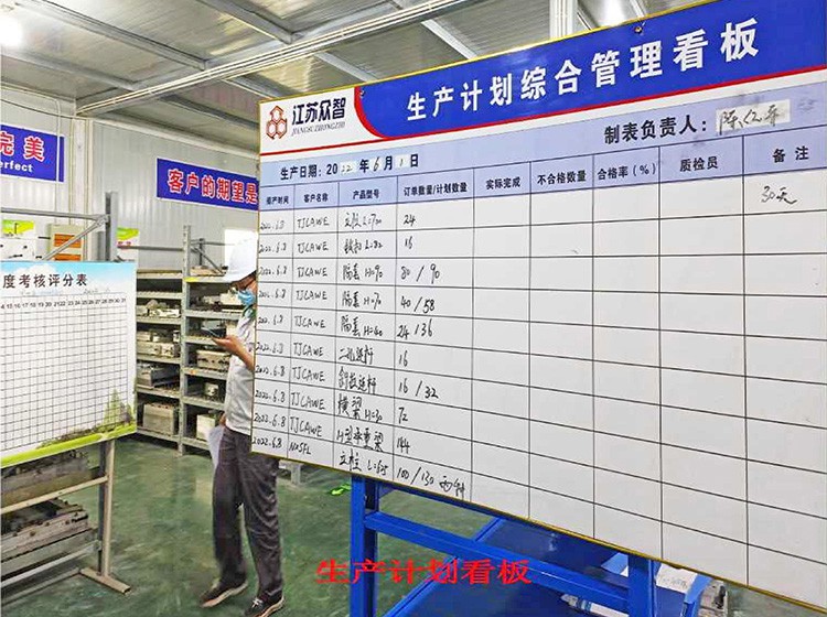 蜡模车间现场生产计划看板及模具库-车间设备-江苏众智合金钢有限公司